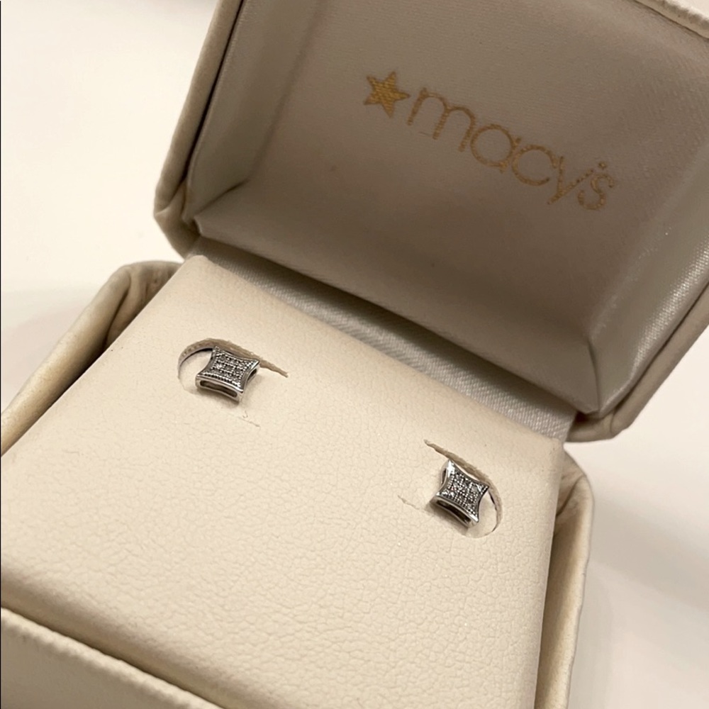 Macy’s diamond earrings